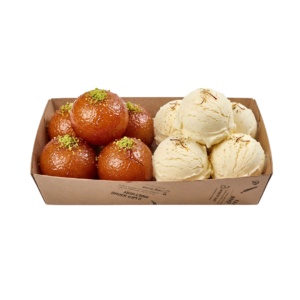 Gulab Jamun + Ice Cream