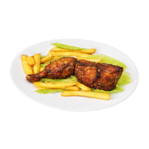 Tandoori Chicken Leg Piece + Chips