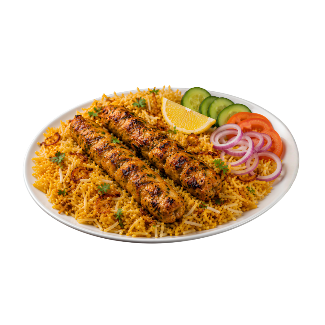 Chicken Seekh Kebabs Rice Deal