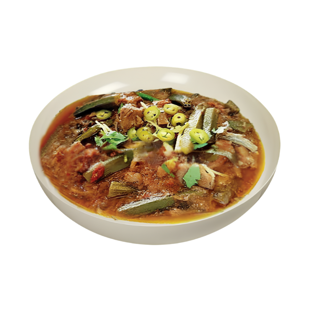 bhindi gosht (1)